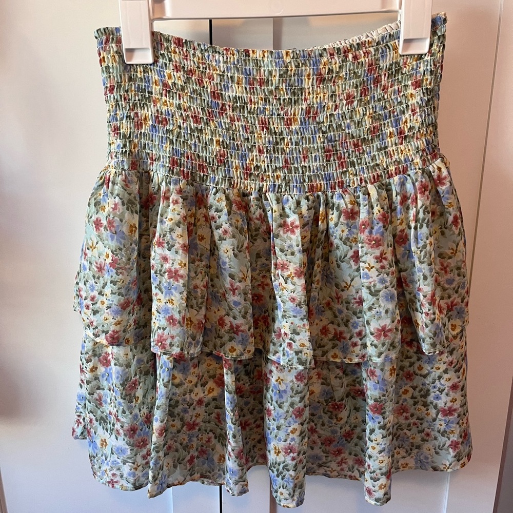 Elan Floral Mini Skirt
